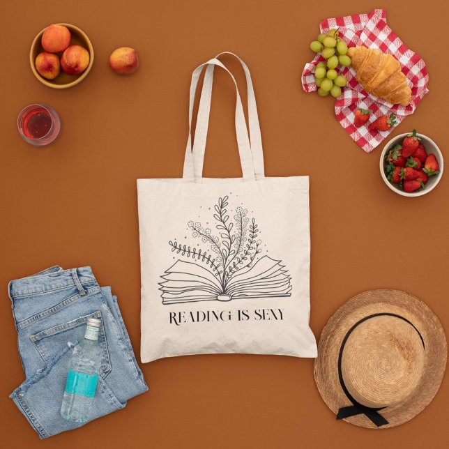 Tote Flores de Wilf, Bolsa de boho mínimo estético (Criador carregado)
