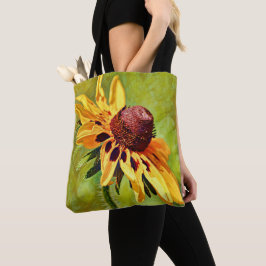 Tote Flores do Salmo Bolsa de Coneflower Amarelo da Fé