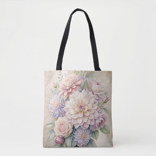 Tote Flores e Bolsa de Flor - Sonhos do Jardim das Brux (Frente)