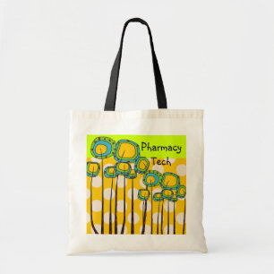 Tote Flores lunáticas do bolsa da tecnologia da