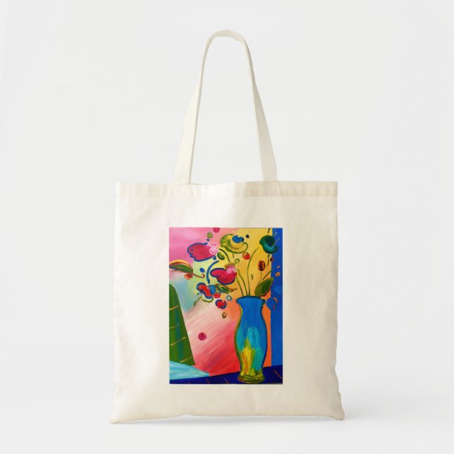 Tote Flores Peter Max inspirou Bolsa (Frente)