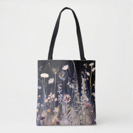 Tote Flores Selvagens Sabores de Aquarelas Bolsa