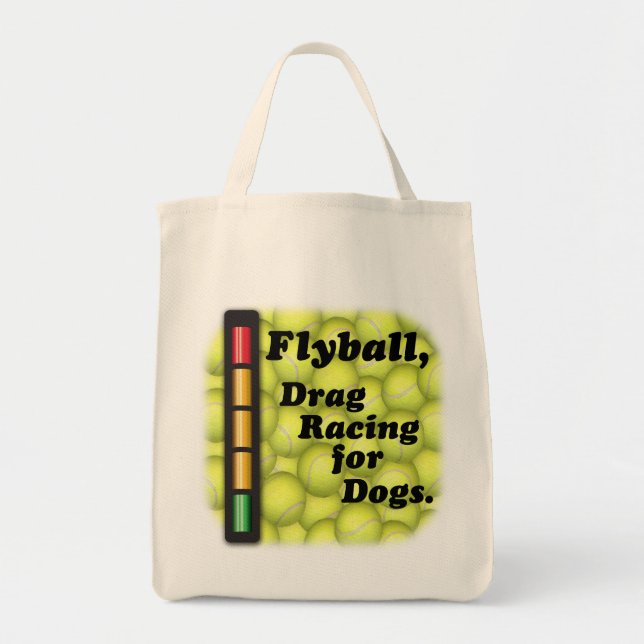Tote Flyball é arrasto que compete para cães, o bolsa (Frente)