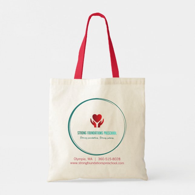Tote Fortes fundações - Bolsa básico (Verso)