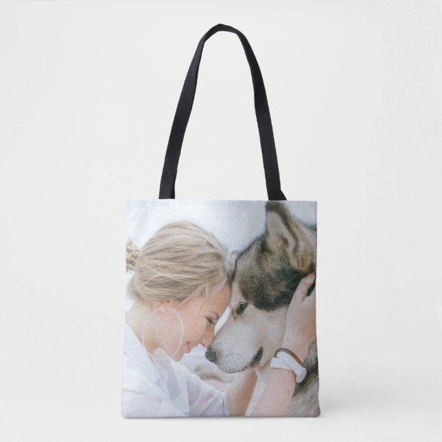 Tote Foto personalizada Bolsa de lado duplo (Frente)