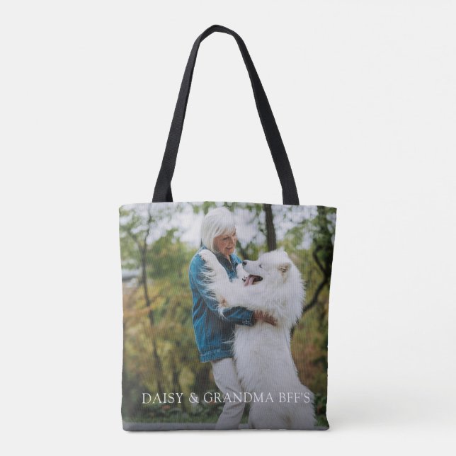 Tote Foto personalizada Bolsa de lado duplo (Verso)