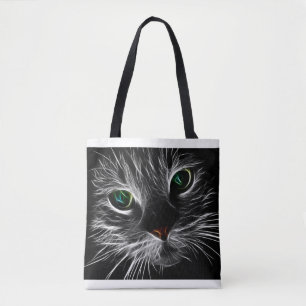 Tote Fractal Cat Face Bolsa