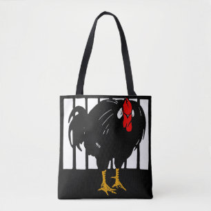 Tote Galinha-do-galo vitoriana na bolsa