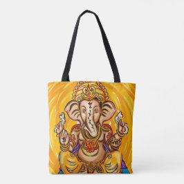 Tote Ganesh por todo o lado no bolsa impresso
