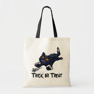 Tote Gatilho preto de gato e rato ou bolsa de tratament