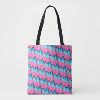 Tote Gatinho do pop art por todo o lado no bolsa do