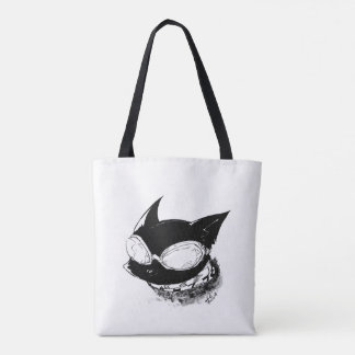 Tote Gato com o bolsa do logotipo dos óculos de