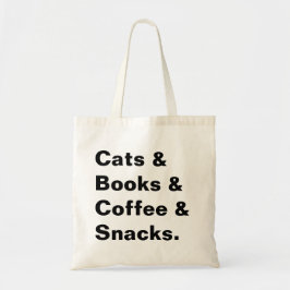 Tote Gatos e bolsa dos livros