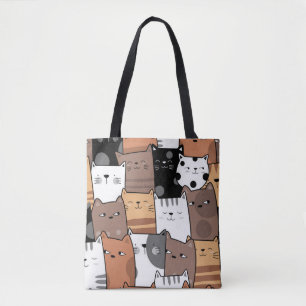Tote Gatos por toda a bolsa