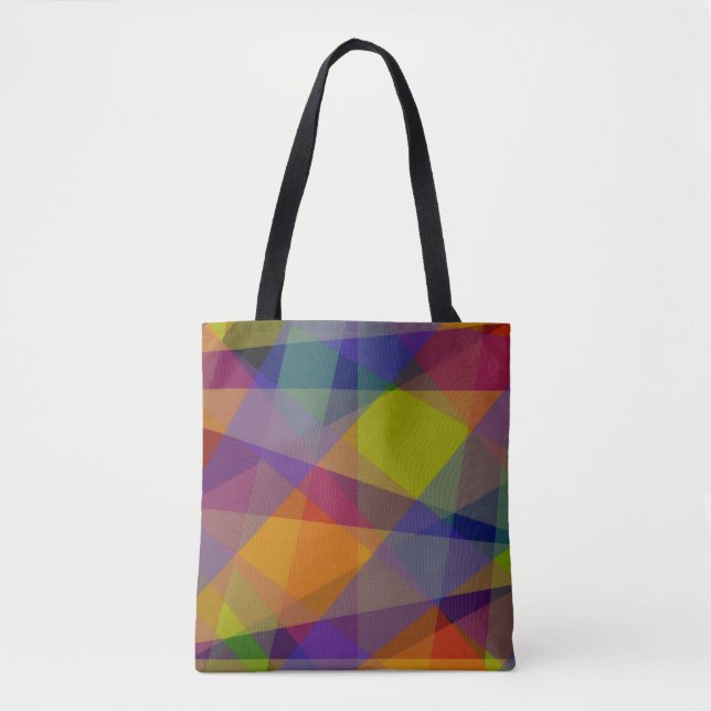 Tote Geométrico Escuro - Bolsa (Frente)