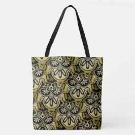 Tote Geométrico Grande bolsa Negro Tribal