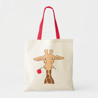 Tote Girafa e um bolsa do rosa