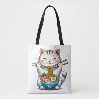 Tote Gourmet Cat: Aproveite Ramen Bolsa