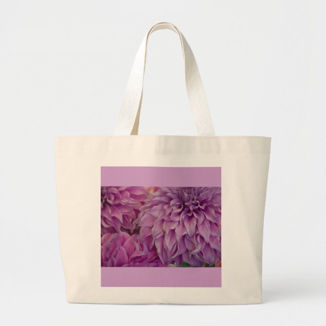 Tote Grande A bolsa de canvas, dália # 151 (Frente)