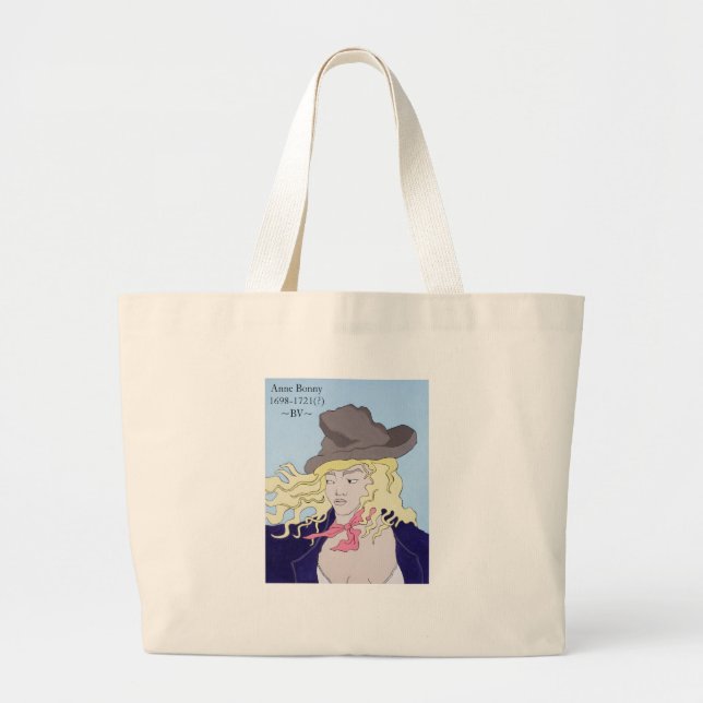 Tote Grande A bolsa de canvas de Anne Bonny (Frente)
