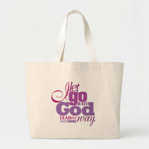 Tote Grande A bolsa de canvas DIÁRIA do deus de WORD® "deixe