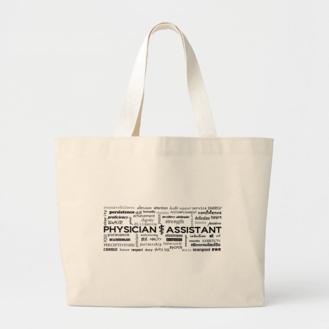 Tote Grande A bolsa de canvas larga do design do PA (Frente)