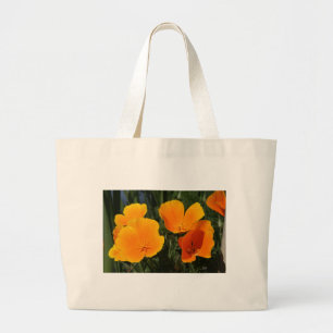 Tote Grande A bolsa de canvas, "QUATRO PAPOILAS de CALIFÓRNIA