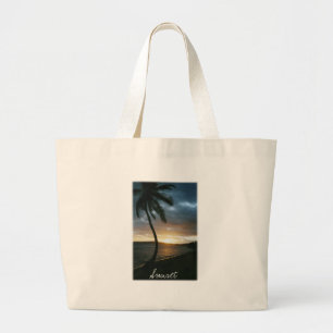 Tote Grande A bolsa de praia havaiana do por do sol