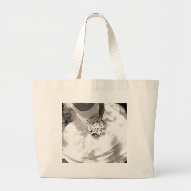 Tote Grande A bolsa de praia nupcial (Frente)