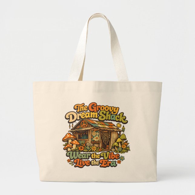 Tote Grande A Bolsa Jumbo Groovy Dream Shack (Frente)