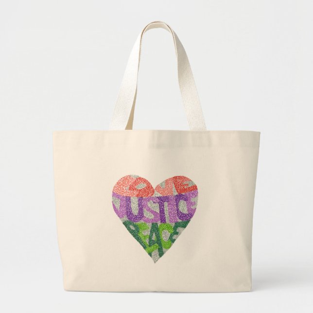 Tote Grande Amor, justiça, paz - o bolsa enorme (Frente)