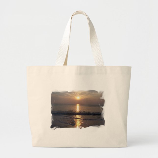 Tote Grande Aperfeiçoe a bolsa de praia das ondas (Frente)