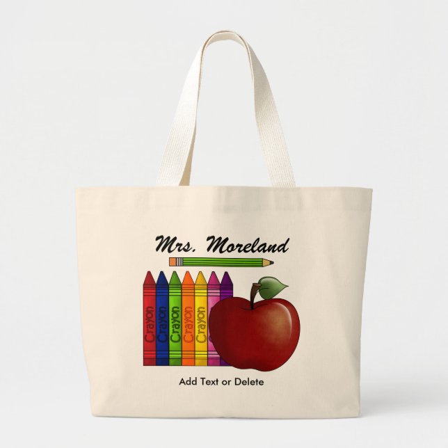 Tote Grande Apple for the Teacher Bolsa by SRF (Frente)