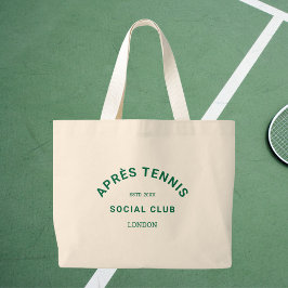 Tote Grande Après Tennis Social Club Bolsa Personalizada Green