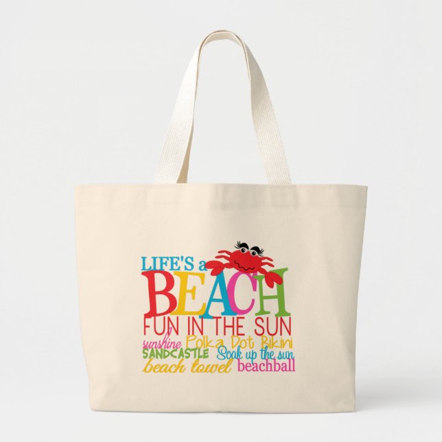 Tote Grande Beach Jumbo Bolsa (Frente)
