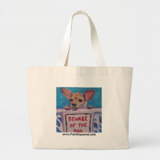 Tote Grande Beware do cão • WOOF!  • O BOLSA