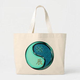 Tote Grande Bolsa Aquário e Dragão de Água