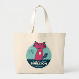 Tote Grande Bolsa - Axolotls Sob O Mar - Buellton.Art