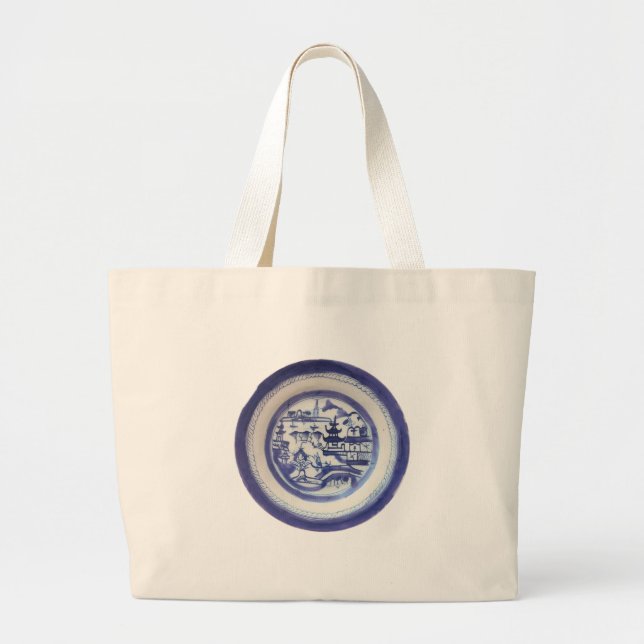 Tote Grande Bolsa Canton Azul (Frente)