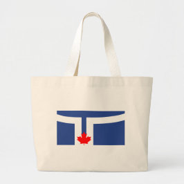 Tote Grande Bolsa com a Bandeira de Toronto, Canadá