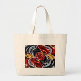 Tote Grande Bolsa com Design de Cores Alemãs