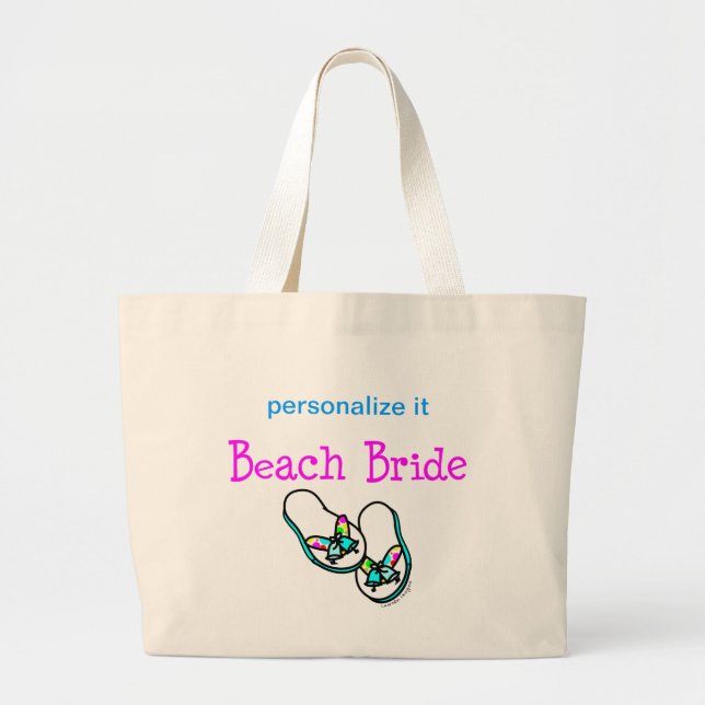 Tote Grande Bolsa da Noiva de Praia (Frente)