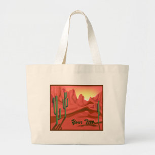Tote Grande Bolsa de canvas de Arizona do Red Rock Sunset