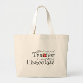 Tote Grande Bolsa de Chocolate do Professor