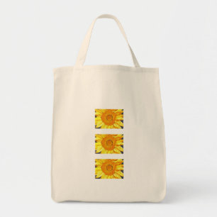 Tote Grande Bolsa de compra orgânica de girassol