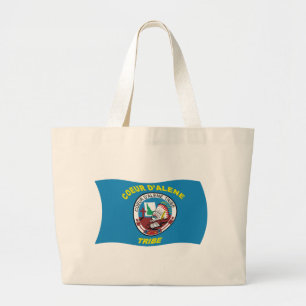 Tote Grande Bolsa de Compras da Bandeira de Coeur d'Alene