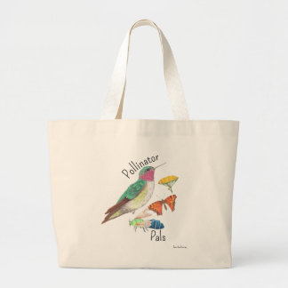 Tote Grande Bolsa de Compras de Flores de Verão Borboleta Abel