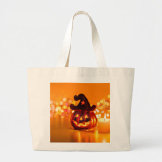 Tote Grande Bolsa de Compras de Halloween com Fantasma Fofo –