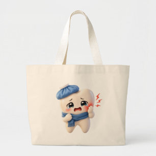 Tote Grande Bolsa de Compras Jumbo com Personagem de Dente Ado