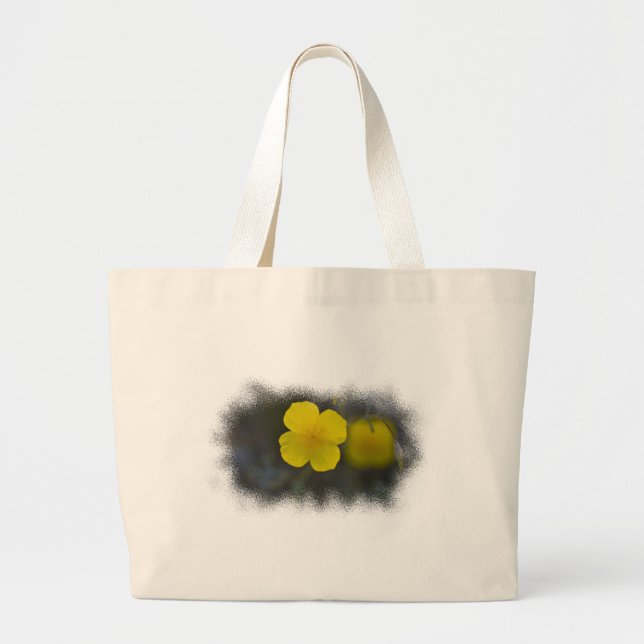 Tote Grande Bolsa de flor selvagem 3 (Frente)